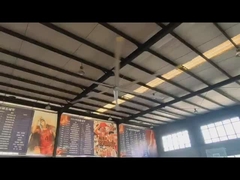 Ventilateur HVLS industriel de 24 pieds avec moteur PMSM et fonction d'économie d'énergie