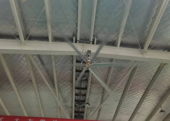 Un bon prix. 1.5kw PMSM Moteur Al Mg Alloy Ventilateurs de plafond géants 380AC Pour espace de sport intérieur en ligne