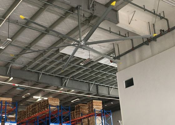 Un bon prix. Moteur en aluminium de 1,5 kW, grande pagaie, ventilateurs de plafond géants 380AC pour entrepôt en ligne