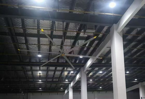 Un bon prix. 24 FT Pmsm Économie d'énergie Ventilateur de plafond HVLS pour fonction de refroidissement et de ventilation de l'air en ligne