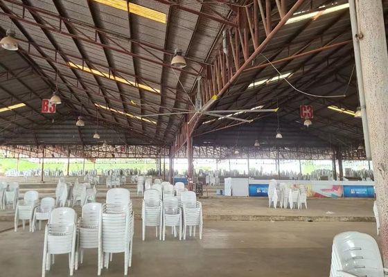 Un bon prix. Fan de plafond horizontale du refroidisseur d'air HVLS 24 ODM industriels de fan de plafond de pied en ligne
