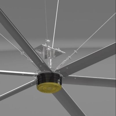 Un bon prix. fans de plafond industrielles de l'extra large HVLS de 16 pieds 58rpm Pmsm pour l'entrepôt et l'usine en ligne