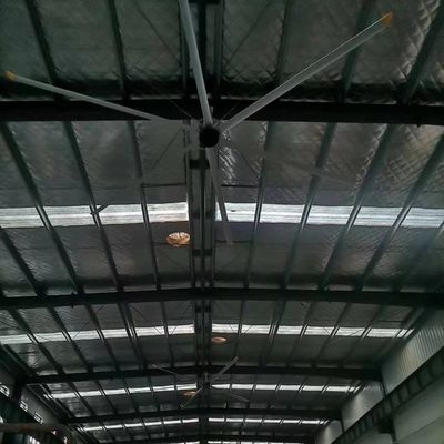 DX-7.3G 24FT ventilateur de plafond HVLS industriel 1,5 kW Consommation d'énergie et performances plus élevées pour les grands espaces