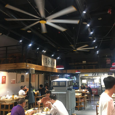 Un bon prix. Al-Mg Alloy Blades 2.4m 8FT PMSM Ventilateurs HVLS pour le refroidissement de l'air dans les restaurants et les restaurants en ligne