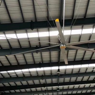 Alliage d'aluminium et de magnésium 7,3 m 24 pieds grand ventilateur de plafond industriel pour hôtels et solutions de ventilation