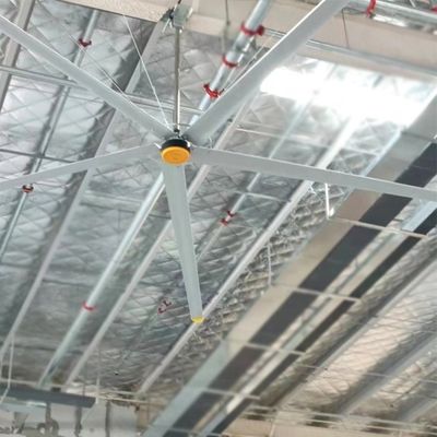 Un bon prix. 3 ventilateur de plafond industriel de 7,3m 24ft HVLS pour entrepôt restaurant argent aluminium en ligne