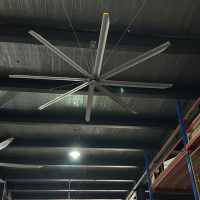Un bon prix. Refroidissement par air à haut volume 3.6m 12ft ventilateur de plafond HVLS industriel de grande taille avec 8 lames en ligne