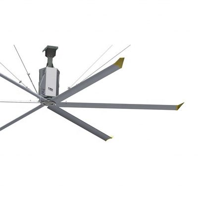 7.3m 24FT boîte de vitesses ventilateur de plafond HVLS industriel pour élevage de bétail de cow-shed Al-Mg lames en alliage