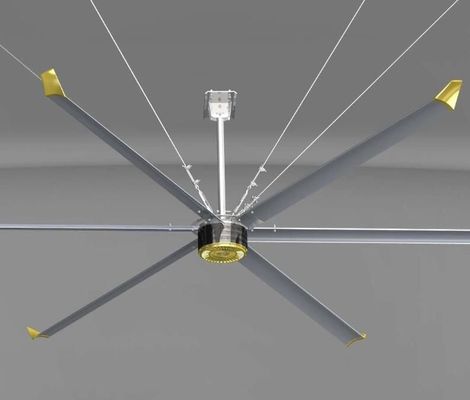 Un bon prix. Ventilateurs industriels de plafond avec moteur PMSM économe en énergie et ventilateur de plafond en lame d'alliage AlMg en ligne
