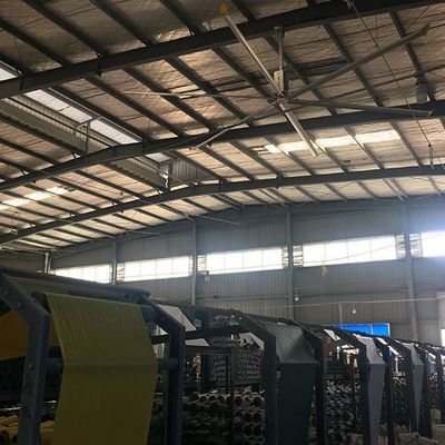 Un bon prix. Ventilateur de plafond de matériau de lame Al-Mg pour le refroidissement des entrepôts industriels en ligne