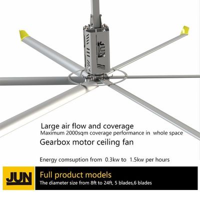 Un bon prix. 7.3 mètre de diamètre Ventilateur suspendu pour une circulation d'air et un refroidissement maximaux en ligne