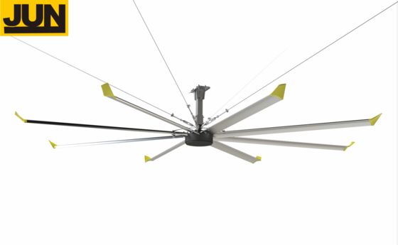 Un bon prix. 3.0m (10Ft) Ventilateur industriel à 8 lames à grande vitesse à volume d'air élevé Économie d'énergie Ventilation refroidissement Moteur PMSM en ligne