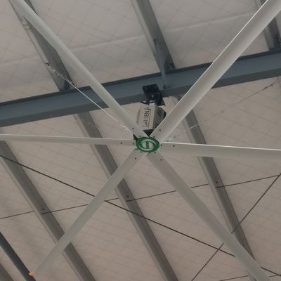 Un bon prix. Ventilation boîte de vitesses Poteaux moteur monté ventilateur de plafond HVLS pour la maison en ligne