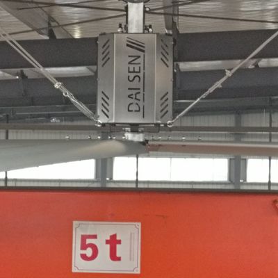 quality Ventilateur de plafond industriel avec 24 pieds (7,3 mètres) Six pièces de lames en alliage d'aluminium factory