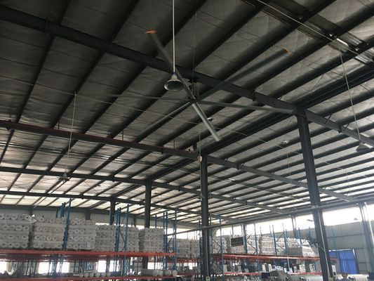 Un bon prix. Ventilateur de plafond de boîte de vitesses à six lames en aluminium à grande ventilation en ligne